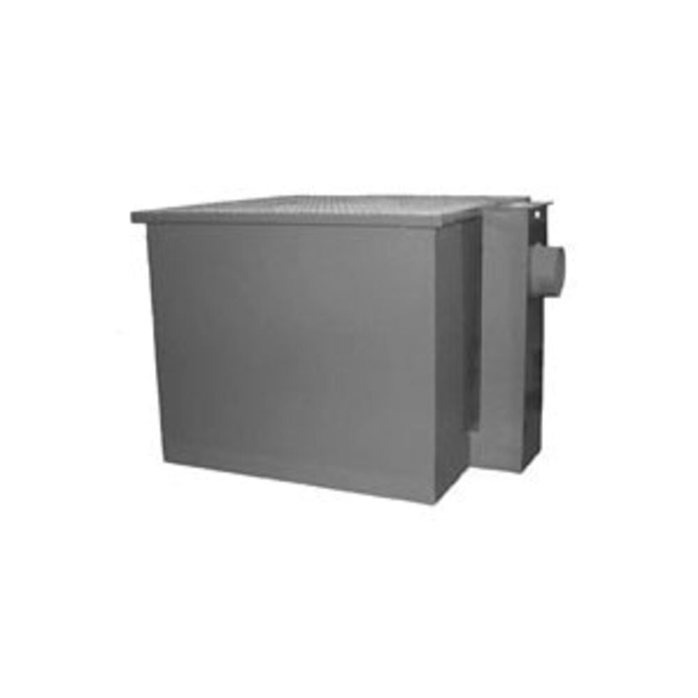 Zurn® Z1172-1000-4IP Large Capacity Hydro-Mechanical Grease Interceptor, #1000 Nominal, 200 lb Capacity, 100 gpm, 4" Inlet x 4" Outlet
