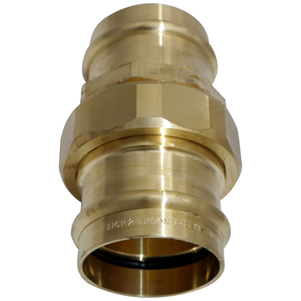 ApolloPress® 8733 2x2" Union, Lead Free Brass, Small Diameter, PxP