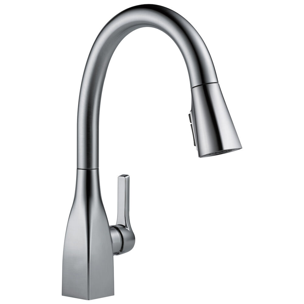 Delta Mateo® Single Handle Pull-Down Kitchen Faucet with ShieldSpray® Technology, Arctic Stainless