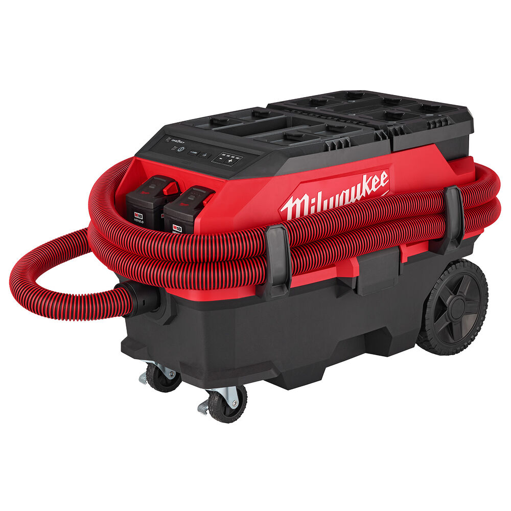 Milwaukee® Tool 0888-22HD M18 FUEL™ 9 Gallon Dual Battery Dust Extractor w/ PACKOUT™ Compatibility and VACLINK™ Kit