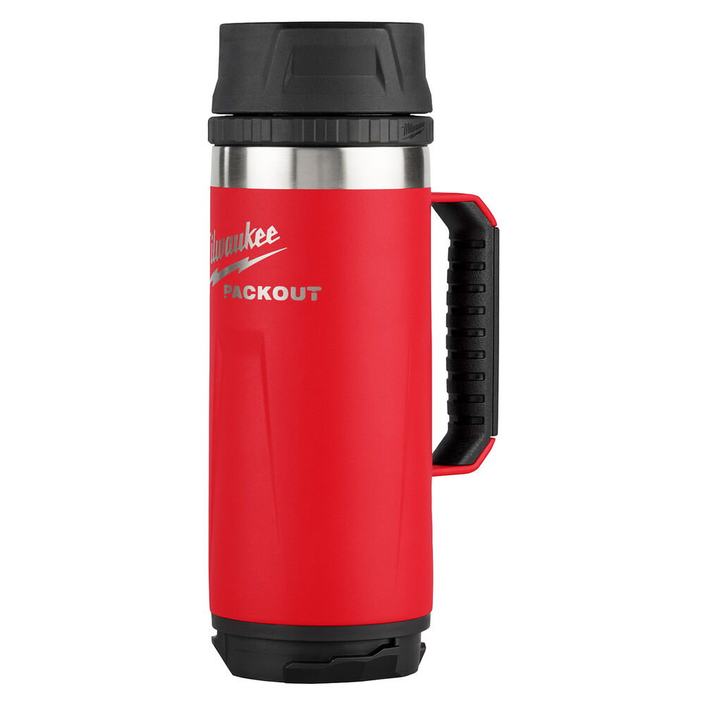 Milwaukee® Tool 48-22-8394R PACKOUT™ Insulated Mug w/ Sip Lid, 18 oz, Red