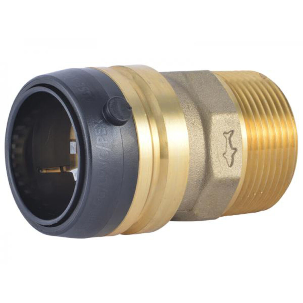 UXL113532M 1-1/4" Large Diameter Adapter, PTC x MNPT, Brass, Domestic