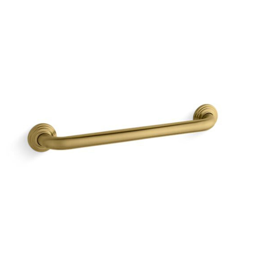 K-10541-2MB Traditional 18" Grab Bar, Vibrant Brushed Moderne Brass
