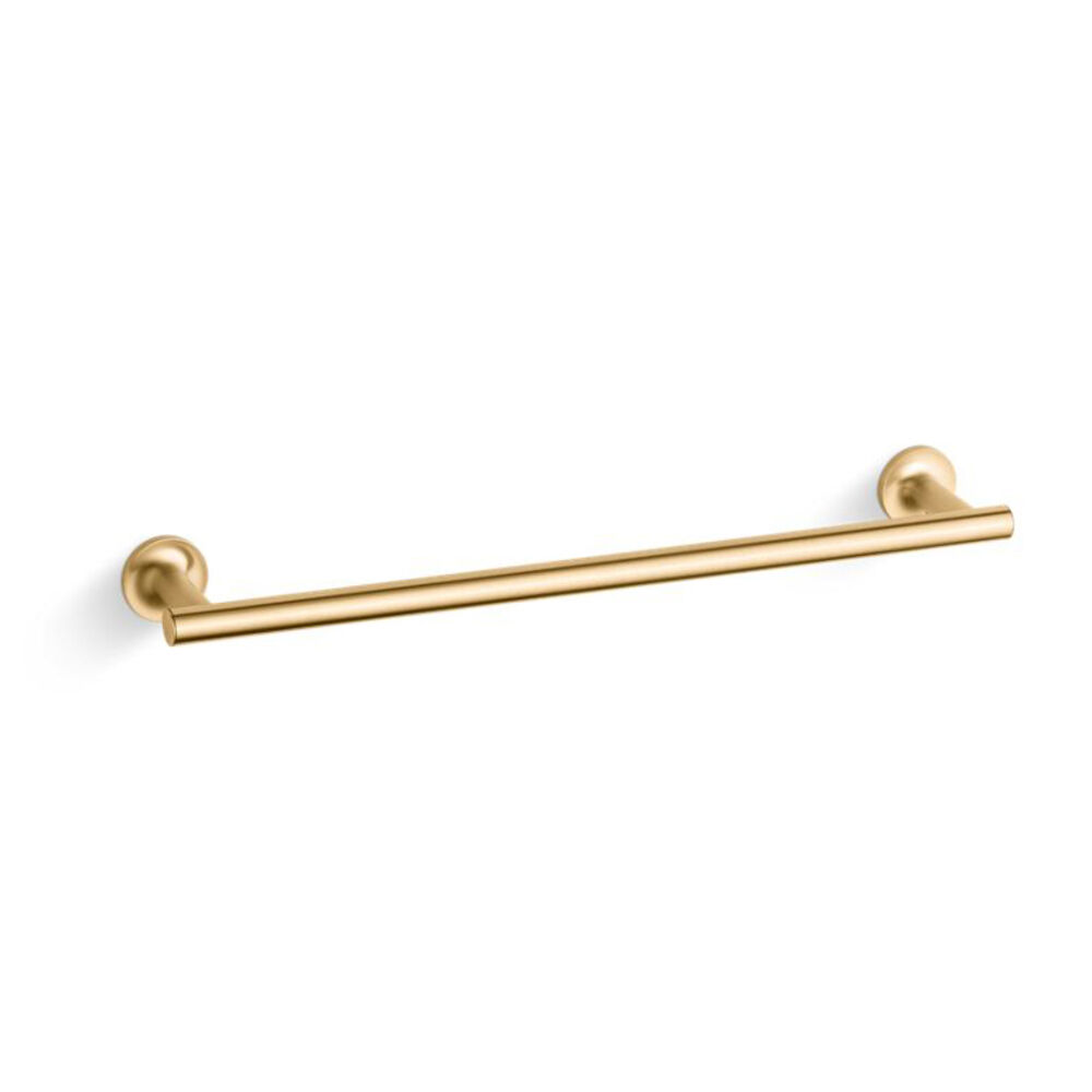 K-14435-2MB Purist® 18" Towel Bar, Vibrant Brushed Moderne Brass