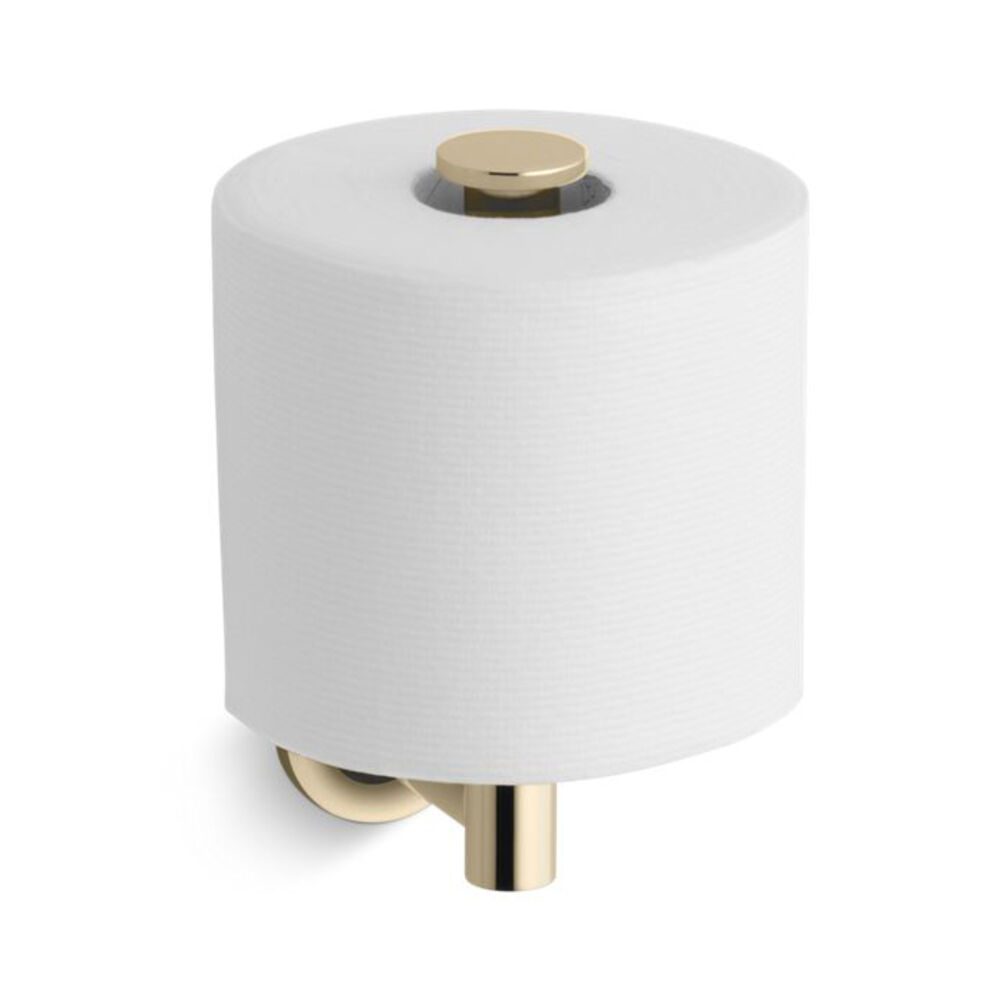 K-14444-AF Purist® Vertical Toilet Paper Holder, Vibrant French Gold