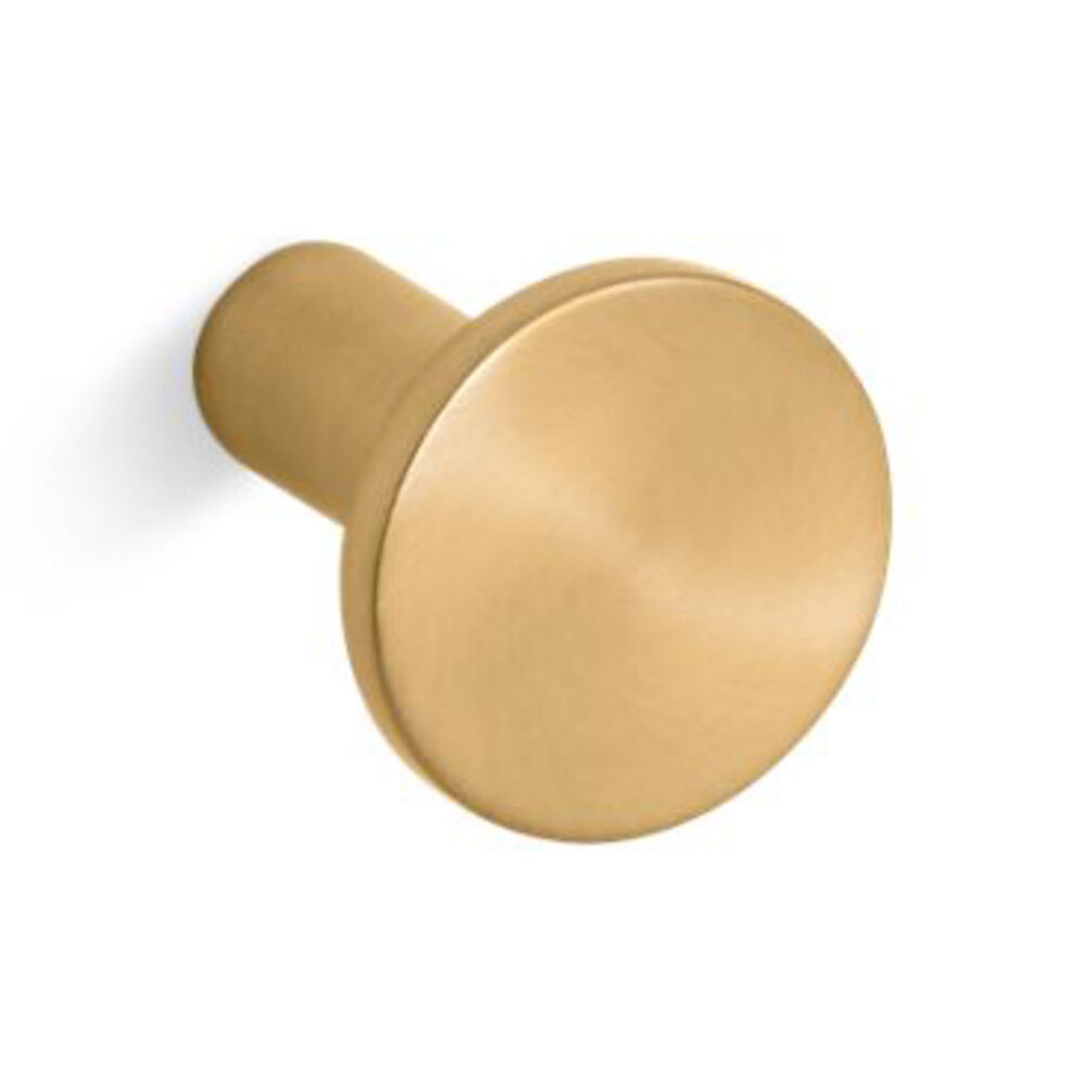 K-14484-2MB Purist® Cabinet knob, Vibrant Brushed Moderne Brass