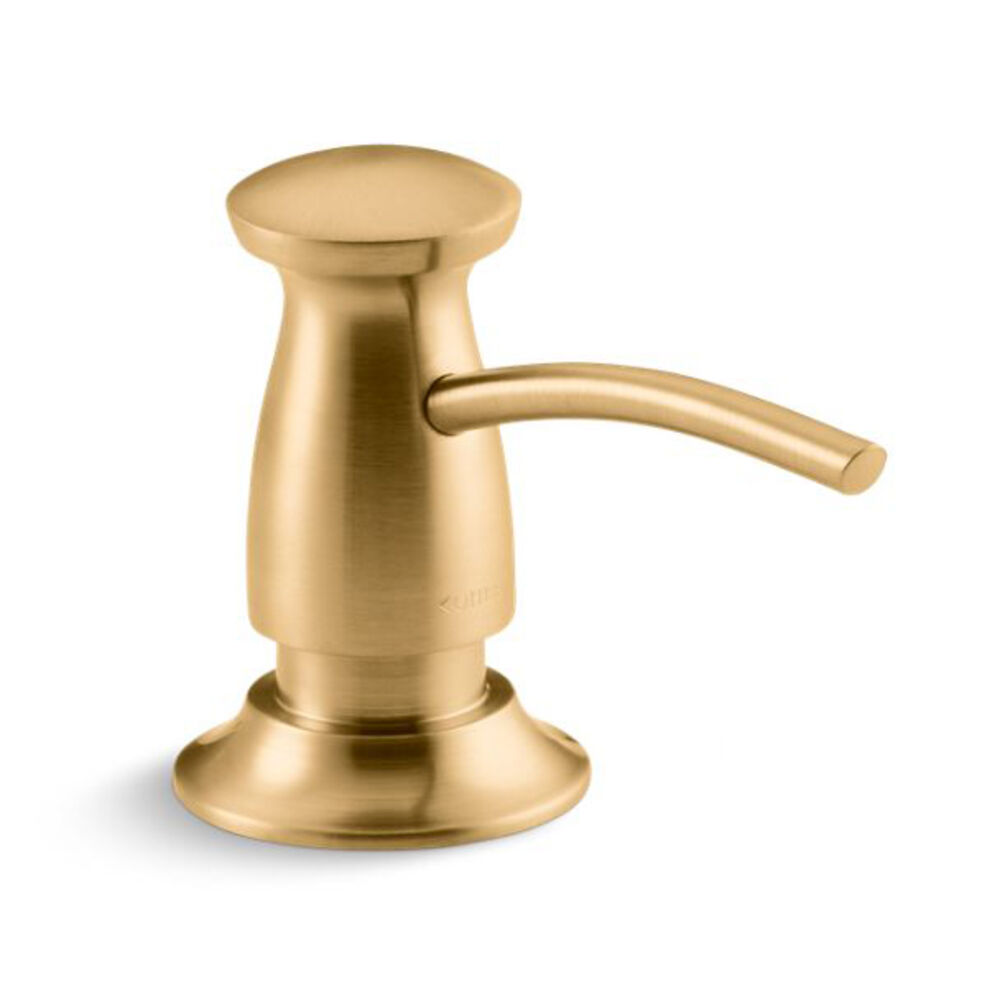 K-1893-C-2MB Transitional Design Soap/Lotion Dispenser, Vibrant Brushed Moderne Brass