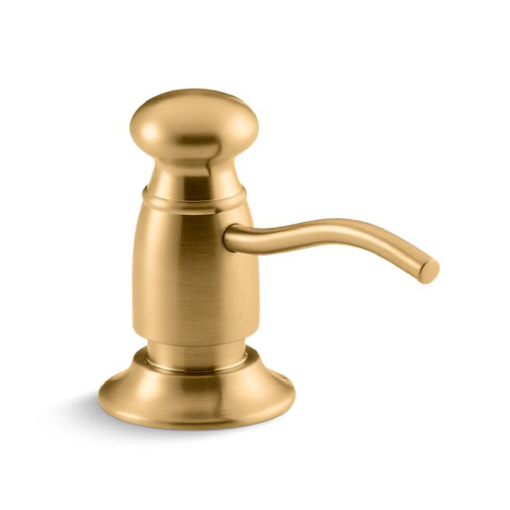 K-1894-C-2MB Traditional Soap/Lotion Dispenser, Vibrant Brushed Moderne Brass