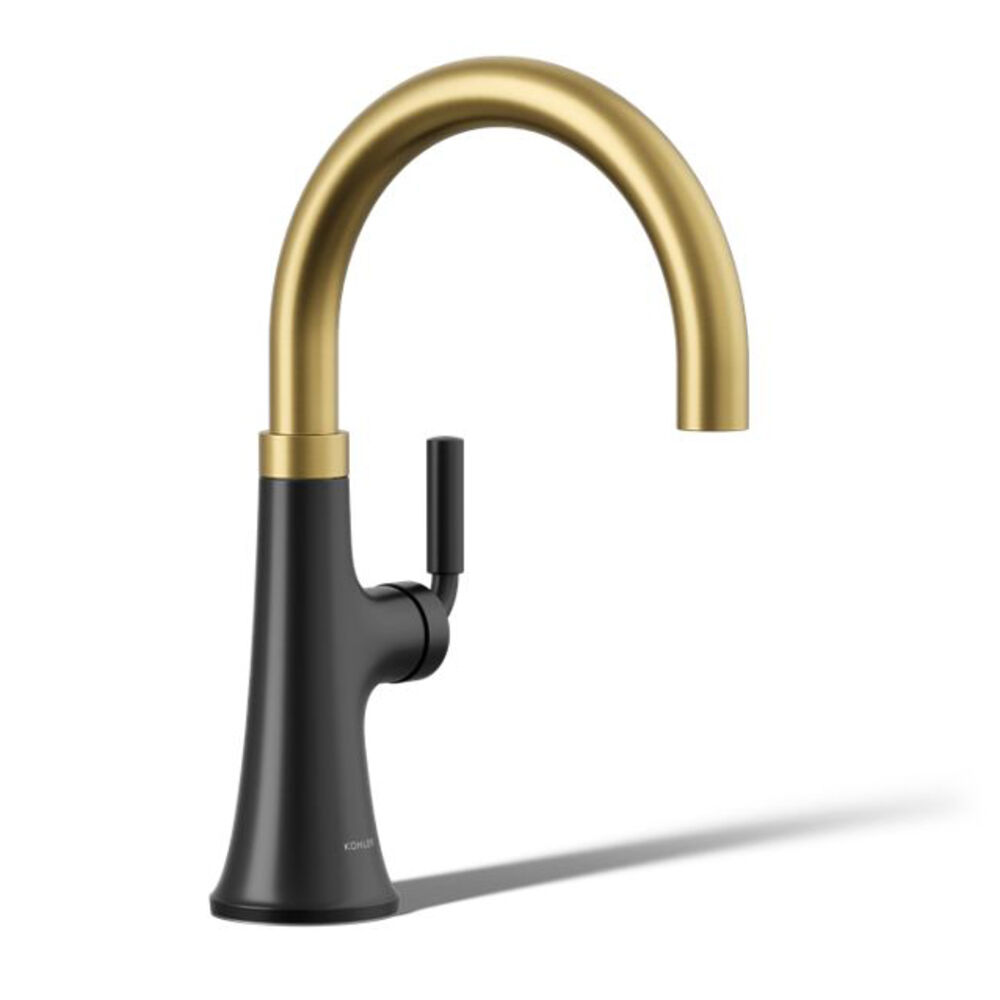 K-23767-BMB Tone® Single-Handle Bar Faucet, Matte Black w/ Brushed Moderne Brass