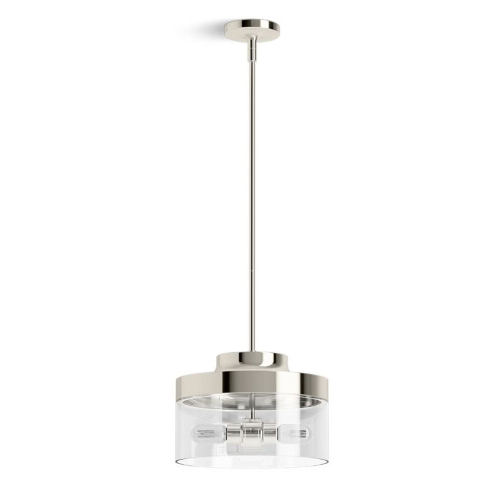 K-27265-PE02-SNL Purist® 12-1/2" Pendant, Polished Nickel