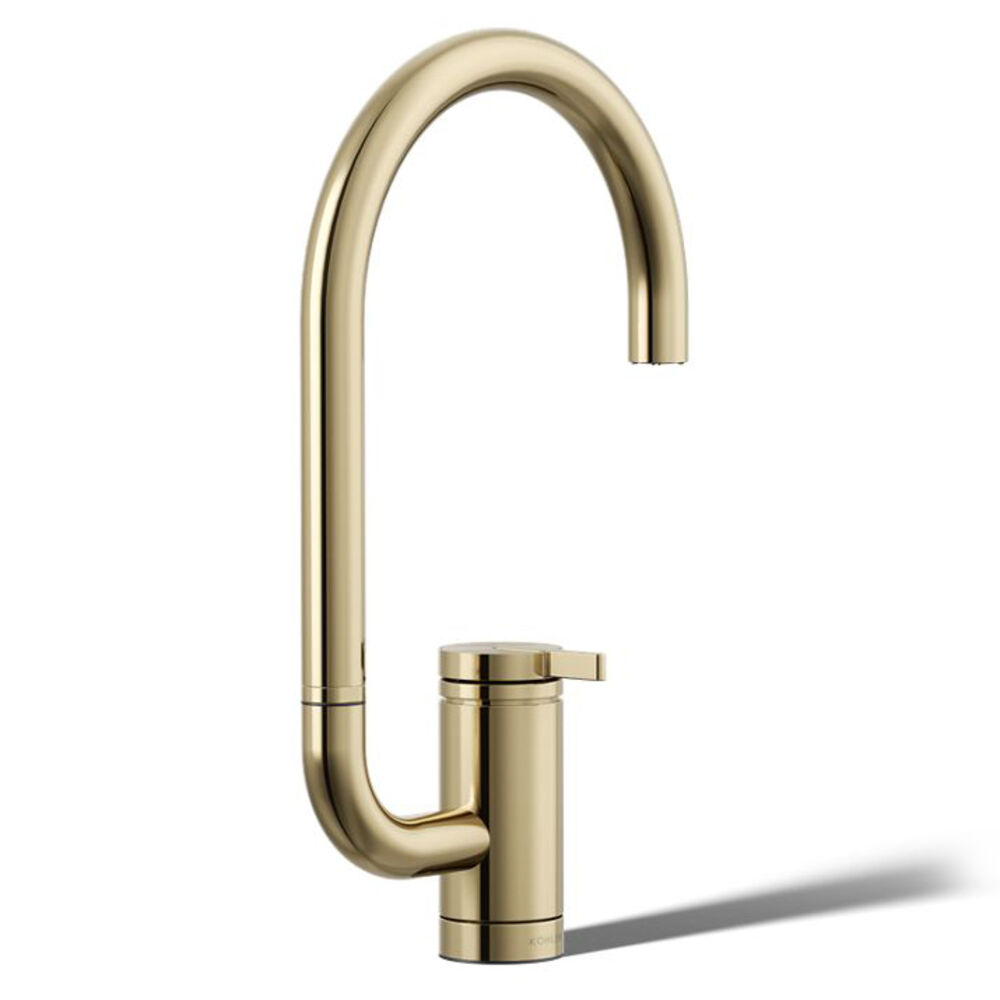 K-28277-AF Components® Single-Handle Bar Faucet w/ two-Function extended-reach Spout, Vibrant French Gold