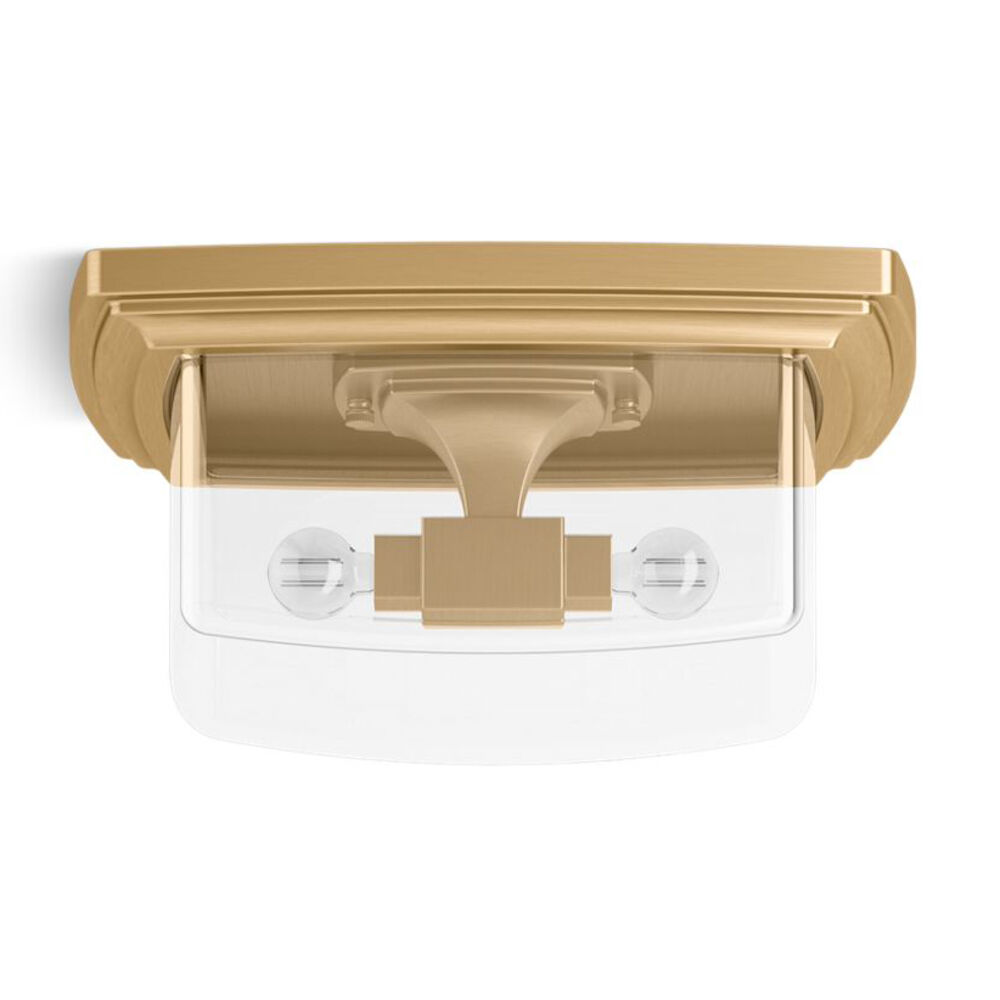 K-31760-FM02-2GL Riff® 14" Flush-Mount, Brushed Moderne Brass