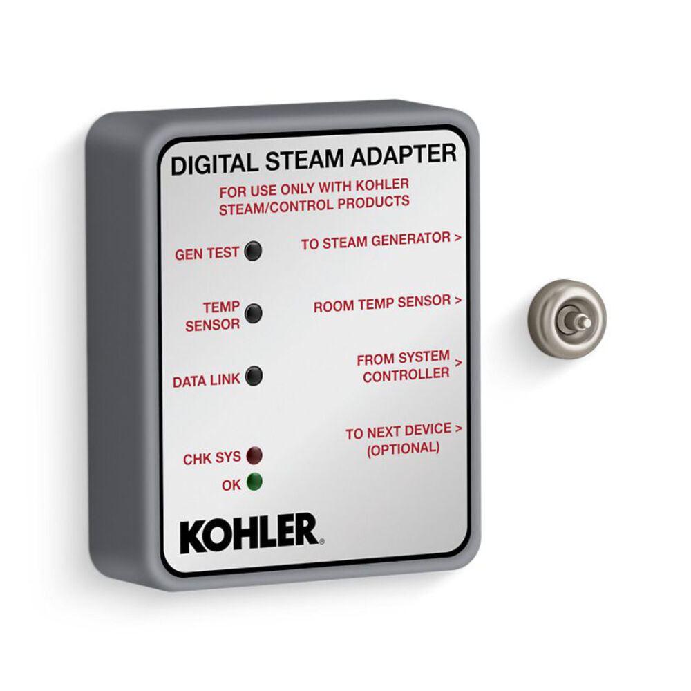K-32311-BN Invigoration® Series Digital steam adapter, Vibrant Brushed Nickel