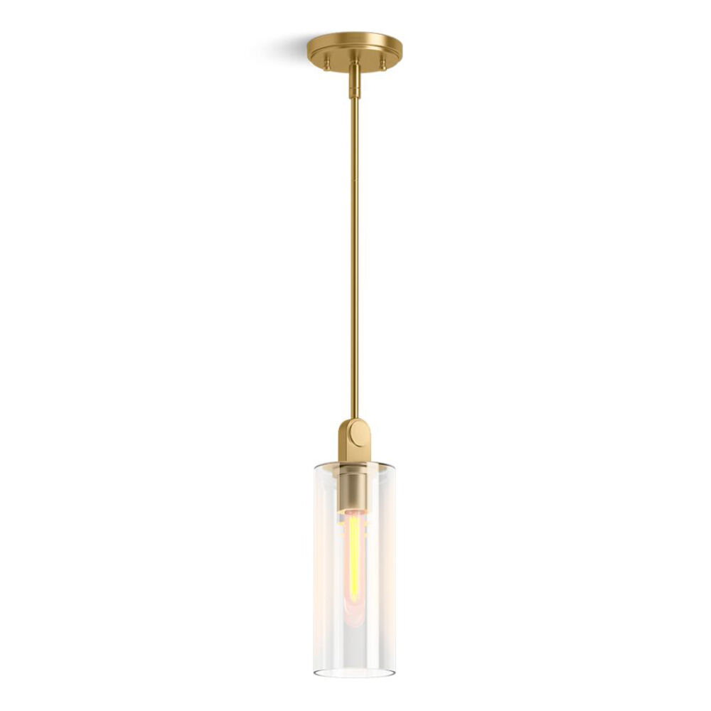 K-35876-PE01-2GL Crue® 4" pendant, Brushed Moderne Brass