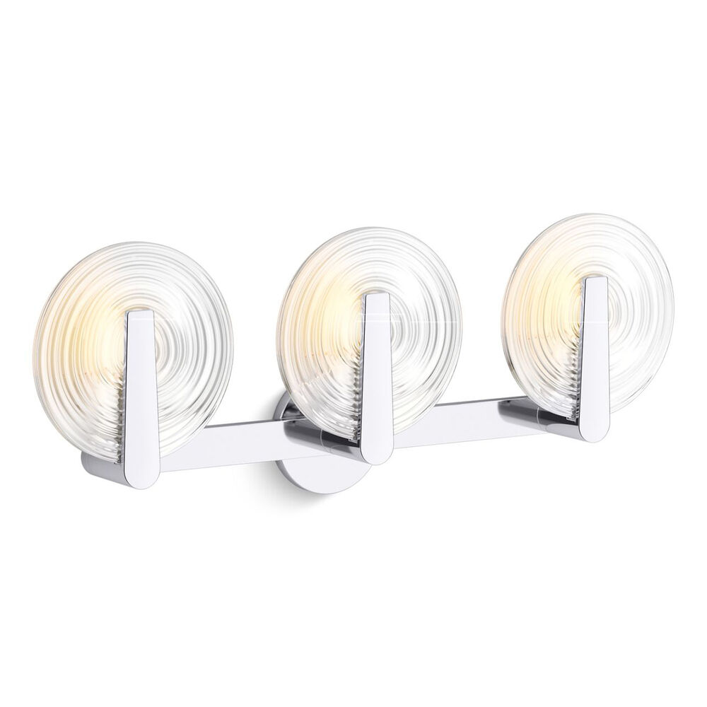 K-38398-SC03S-CPL Hint® Three-Light sconce, Polished Chrome