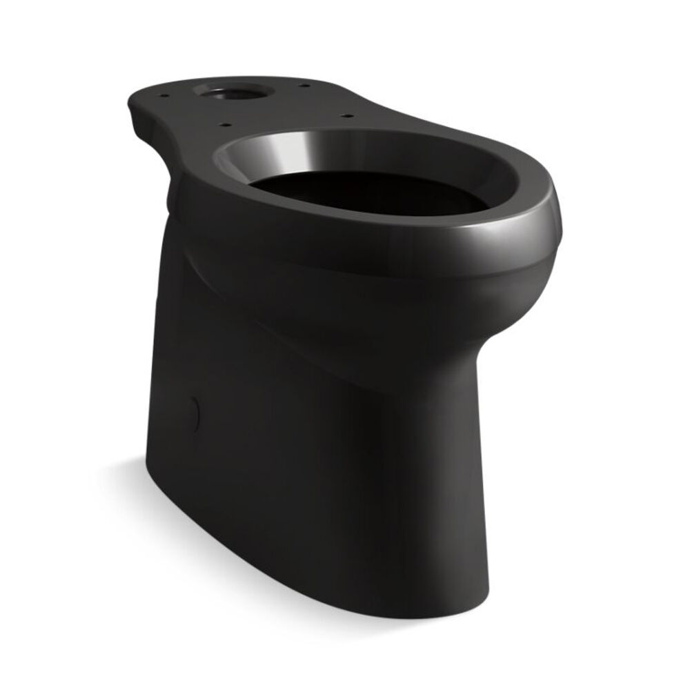 K-5309-7 Cimarron® Elongated Toilet Bowl w/ skirted trapway, Black Black