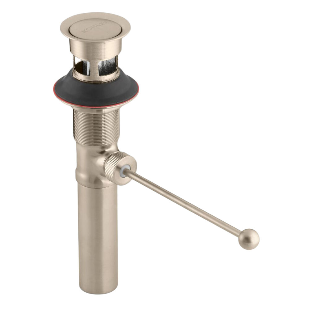 K-7114-A-BV Premier pop-up Drain, exposed, w/ Overflow, Vibrant Brushed Bronze