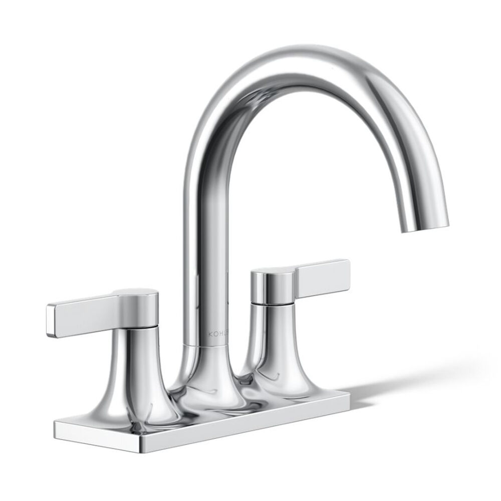 K-28124-4-CP Venza® Centerset Bathroom Faucet, 1.2 gpm, Polished Chrome