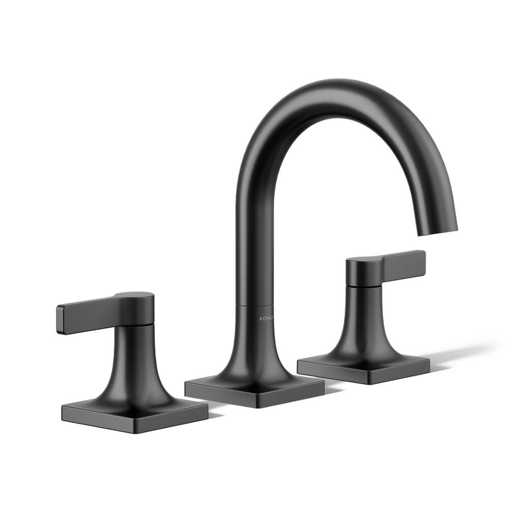K-28125-4K-BL Venza® Widespread Bathroom Faucet, 1.0 gpm, Matte Black