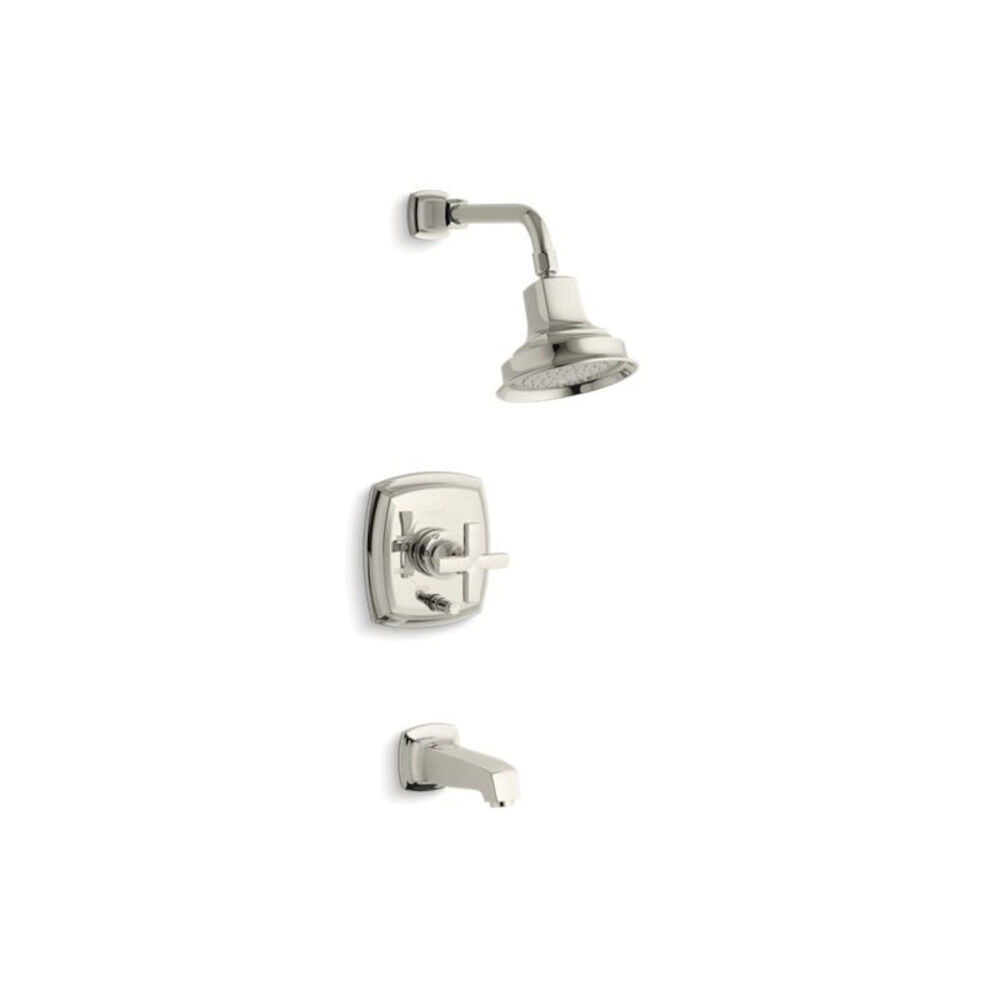 Kohler® T16233-3-SN Margaux® Rite-Temp® Bath and Shower Faucet Trim, 2.5 gpm Shower, Vibrant Polished Nickel