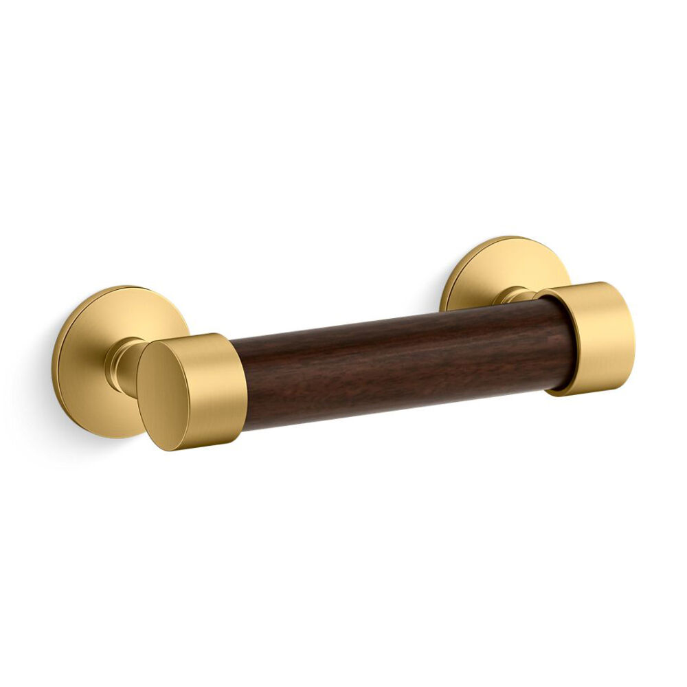 K-29545-2MB Artifacts™ 4" Cabinet pull, Vibrant Brushed Moderne Brass