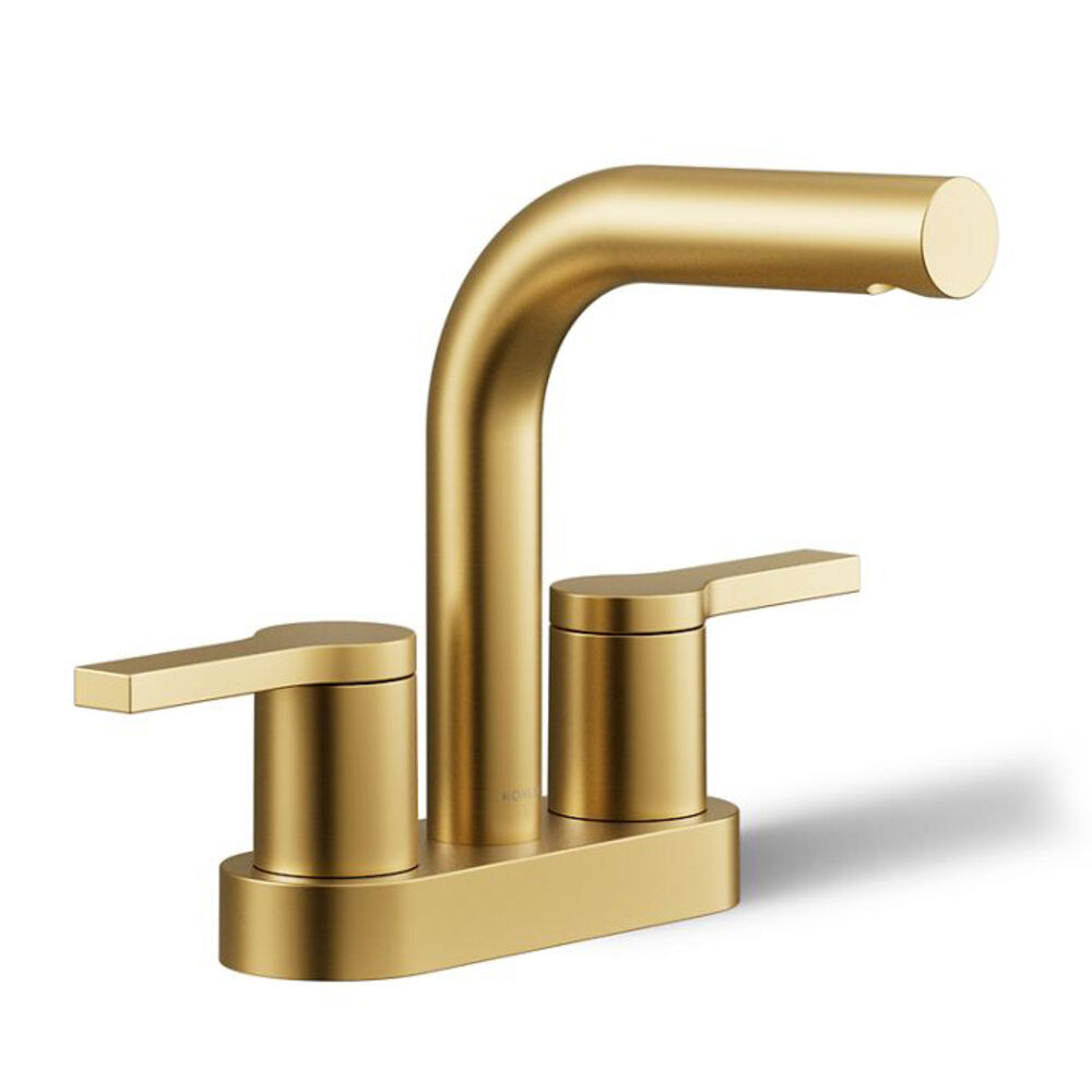 K-33591-4-2MB Elate® Centerset Bathroom Faucet, 1.2 gpm, Vibrant Brushed Moderne Brass