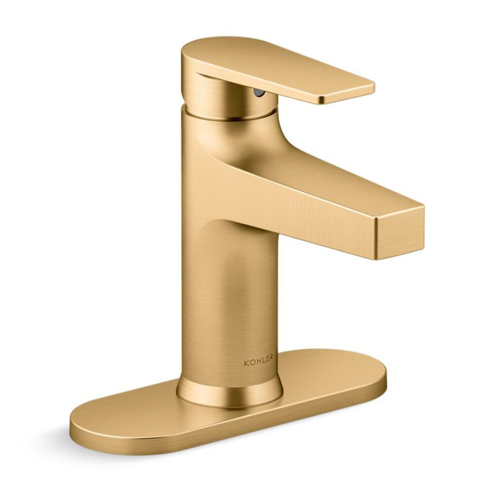 K-37886-4-2MB Taut® Single-Handle Bathroom Faucet, 1.2 gpm, Vibrant Brushed Moderne Brass