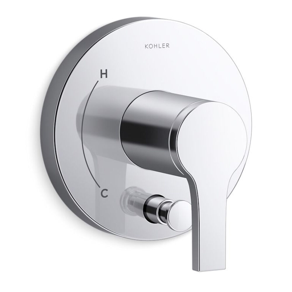 Kohler Rite Temp Key K-T35325-4-CP Elate® Rite-Temp® Valve Trim w/ Diverter, Polished Chrome ...
