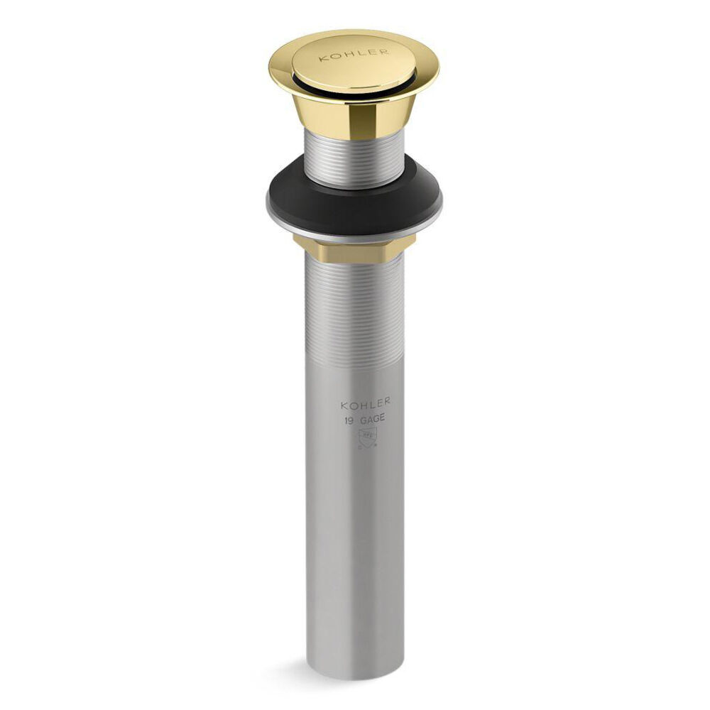 Kohler® 33151-PB Clicker Drain, 1-1/4 in Nominal, Metal Drain, Vibrant Polished Brass