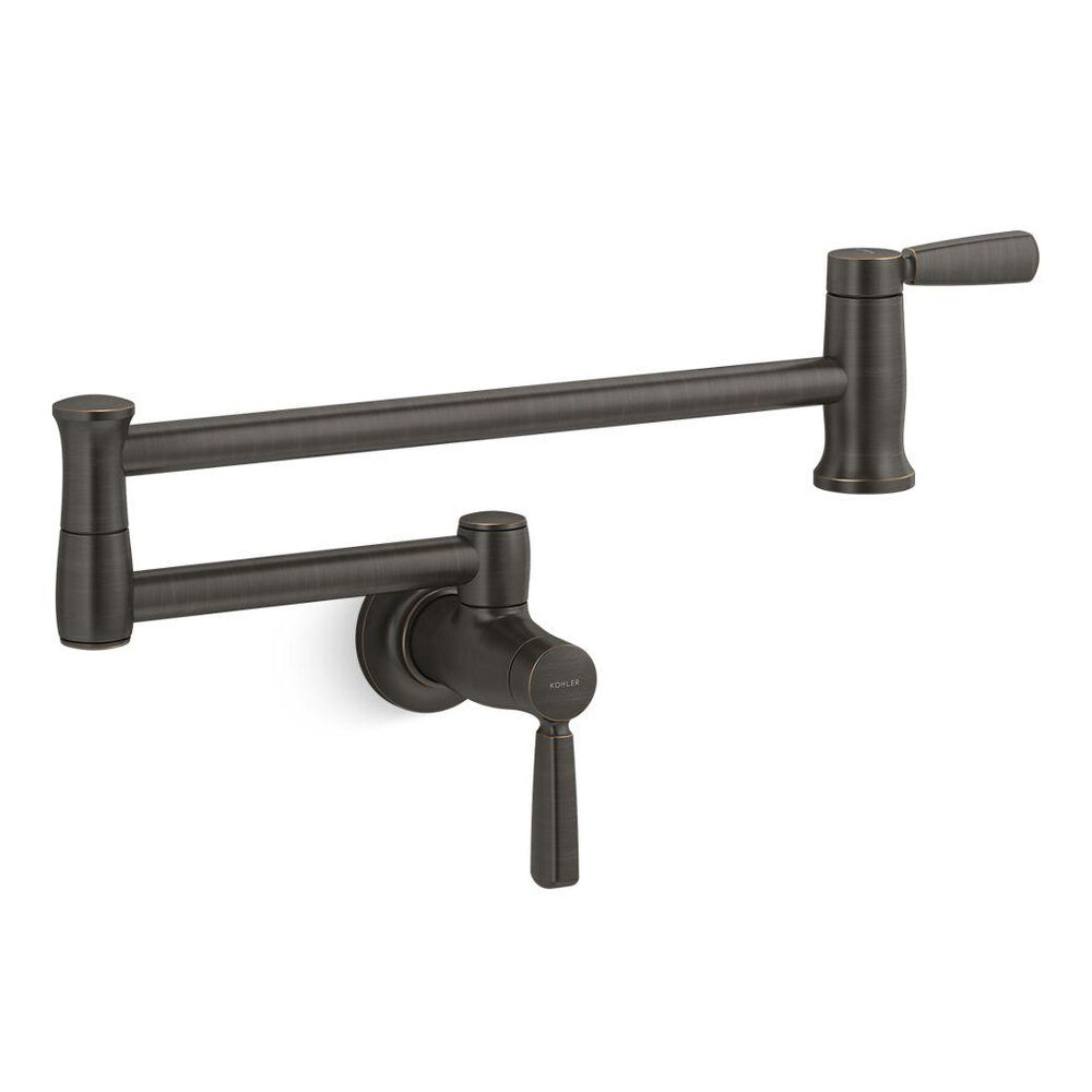 Kohler® 35744-2BZ Single-Handle Pot Filler, 5.2 gpm Flow Rate, Articulating Spout, Oil-Rubbed Bronze