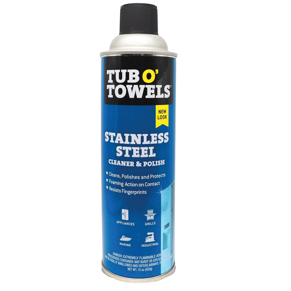 SC16 Aerosol Work Saver Stainless Steel Polish, 16 oz