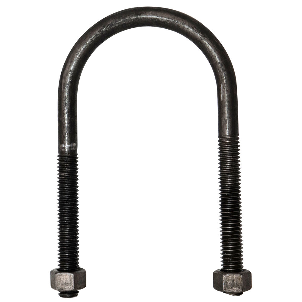 Anvil® 0500017066 FIG 137 Standard U-Bolt, 2 in Pipe, 3/8 in Dia - Thread, Black, Carbon Steel