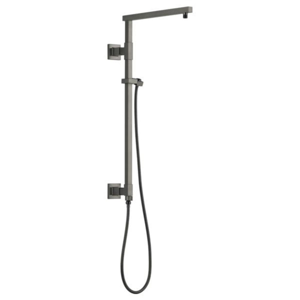 DELTA® 58420-KS-PR Universal Showering Components Angular Shower Column, 26" Shower Head, Lumicoat Black Stainless