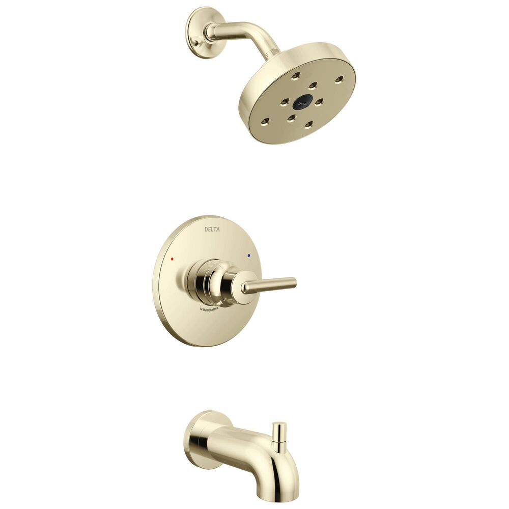 DELTA® T14459-PN Trinsic® Tub & Shower Trim, 6.19 in L 6.5 in W 6.5 in H, Brass, Polished Nickel
