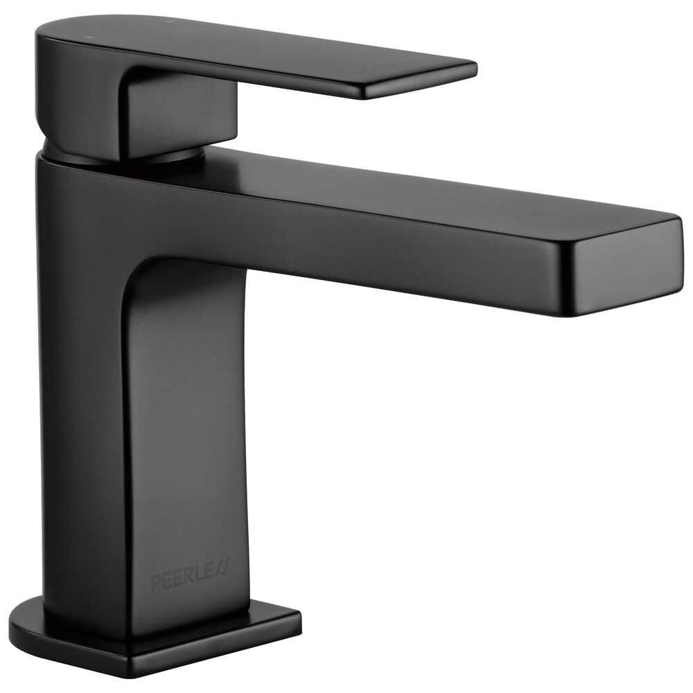 Peerless® P1519LF-BL Xander™ Single-Handle Lavatory Faucet w/ Pop-Up Drain, 1 gpm, 3-9/16" H Spout, 1/3 Faucet Holes, Matte Black