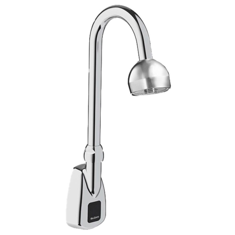 Sloan® 3315157BT EBF-550 Electronic Sensor Activated Faucet, Optima®, Touchless, Commercial, 1.5 gpm, 6-1/8" H Spout, Polished Chrome