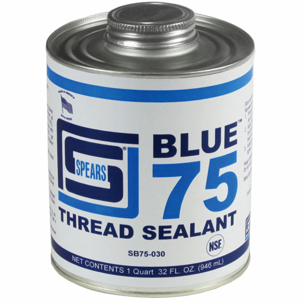 Spears® Blue 75™ SB75-010 Pipe Thread Sealant, 1/2 pt Can, Blue