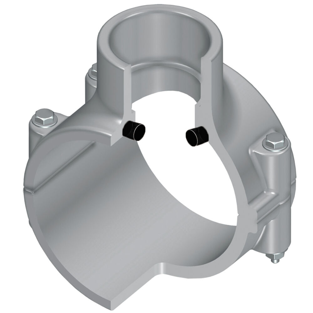 Spears® 866V-247C Clamp-On Pipe Saddle, 2 x 1/2