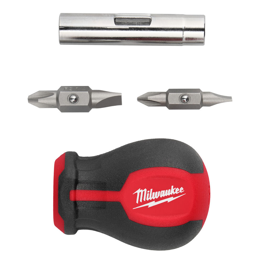 Milwaukee® Tool 48-22-2762 6-IN-1 Stubby Multi-Bit Screwdriver