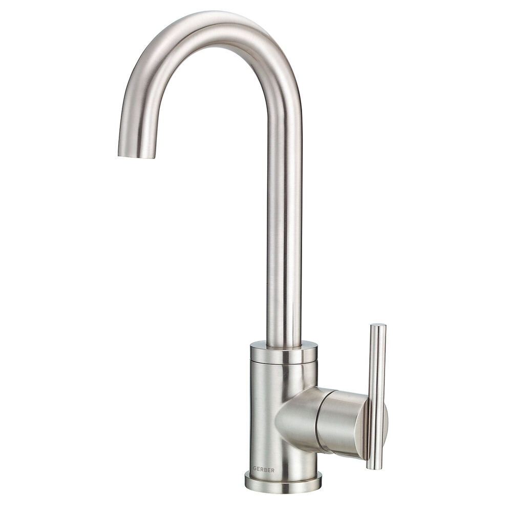 Gerber D150558SS Parma 1H Bar Faucet w/ Side Mount Handle 1.75gpm, Stainless Steel
