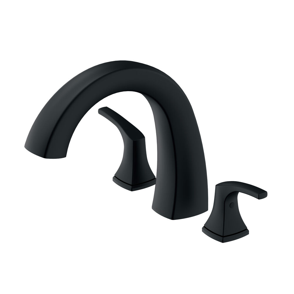 Gerber D300918BST Vaughn 2H Roman Tub Trim Kit w/out Spray, Satin Black