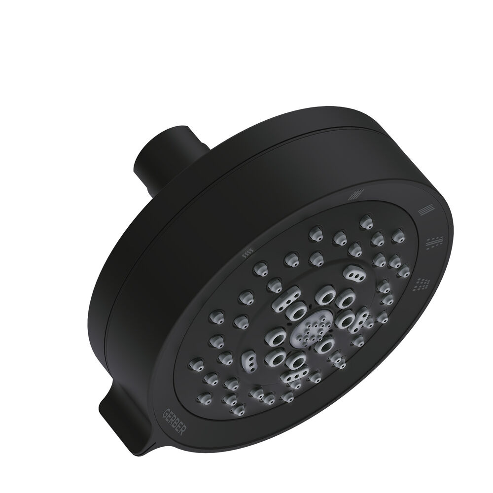 Gerber D460065BS Parma 4 1/2" 5 Function Showerhead 1.5gpm, Satin Black