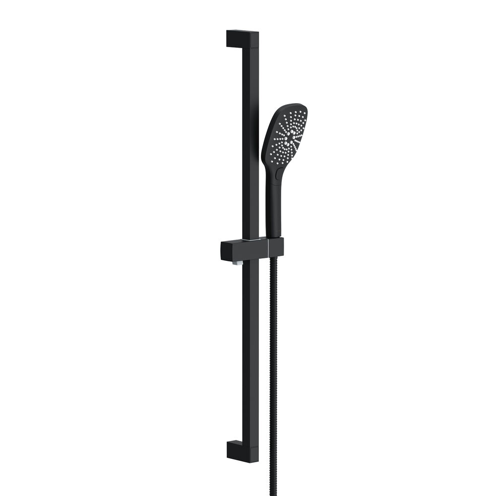 Gerber® D461738BS Versa Hand Shower, 3-Function Shower Head, 1.75 gpm Flow Rate, 72" L Hose, 1/2-14 NPSM Connection, Satin Black, Import