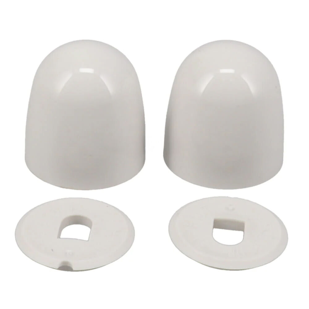 Gerber GA715050 Tall Bowl Bolt Caps & Washers for All Gerber Gravity Toilets Plastic (Bag of 2), White