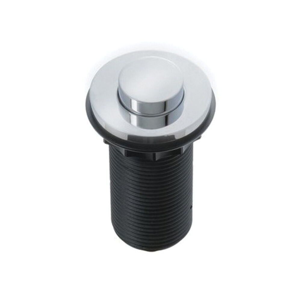 Insinkerator® 78663C-ISE Tuxedo Decorative Air Activated Switch Button, 1-1/4 to 1-1/2 in Standard Sink Hole and 3 in THK Counter, Solid Brass