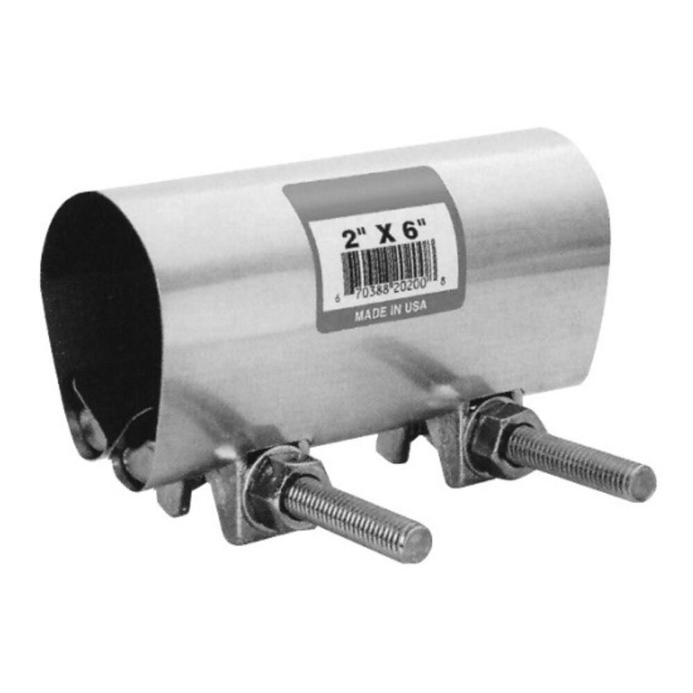Richard Specialty 189300 Repair Clamp, 2x6", Stainless Steel