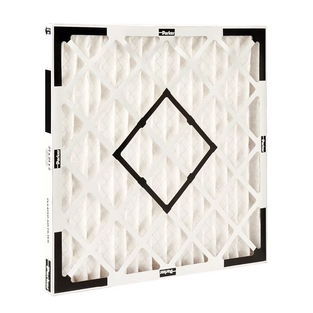 Parker 0450140 DP® 15x30x1" Standard Capacity Pleated Filter, MERV 8-A to 10, 225 deg F, Paperboard