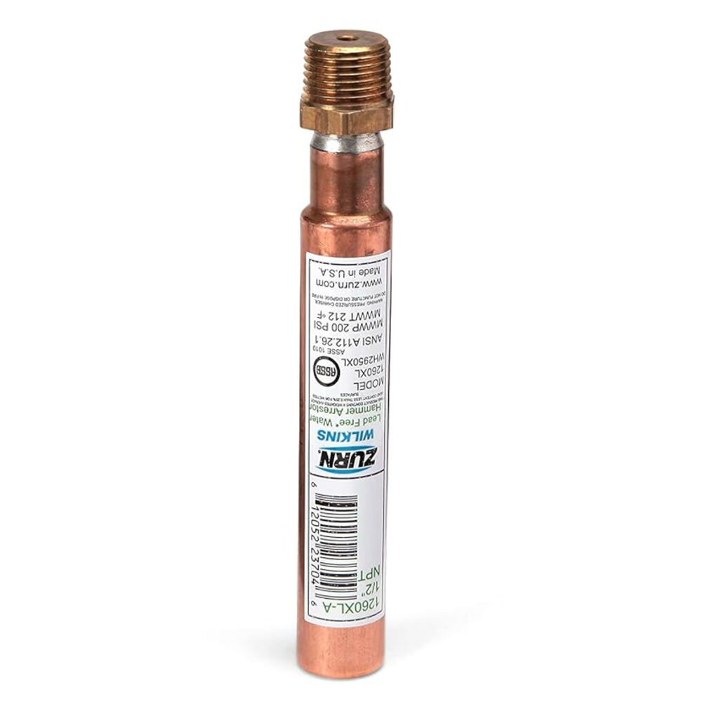1260XL-A Zurn® Wilkins 1/2" Water Hammer Arrester, MNPT, 1 to 11 Fixture Unit Capacity