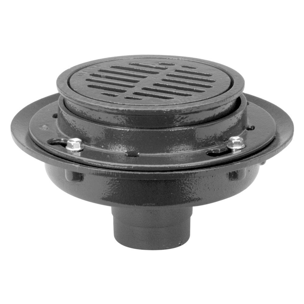 Z536-8NH Zurn® 15" Heavy Duty Parking Deck Parking Deck Drain, 8" No-Hub, Cast Iron Drain