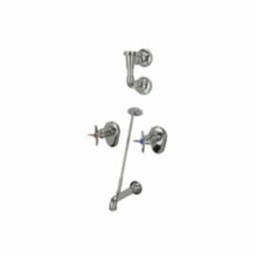 Zurn® Z873E2-EVB-IS AquaSpec® Service Sink Faucet w/ Integral Stop, Wall Mount, 2 Handles, Polished Chrome
